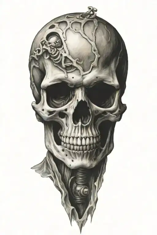 Skeleton Wearing Deep Diver Dress