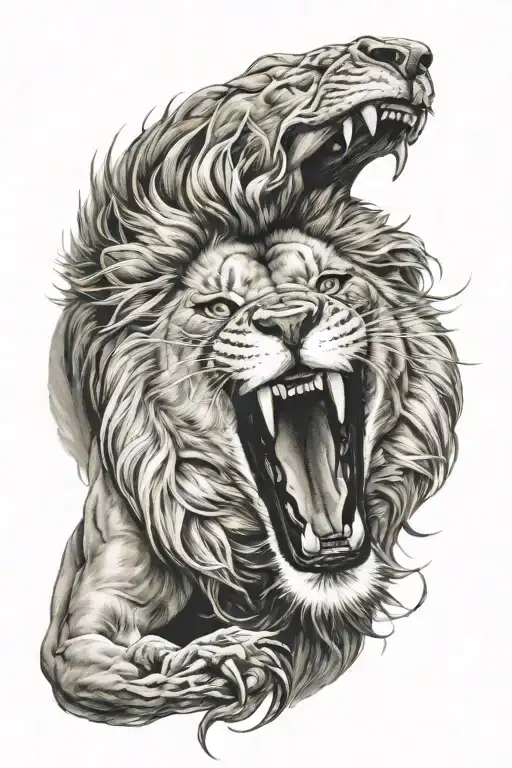 Lion Roaring