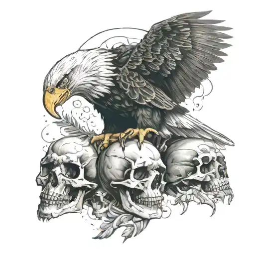 Eagle And Skull