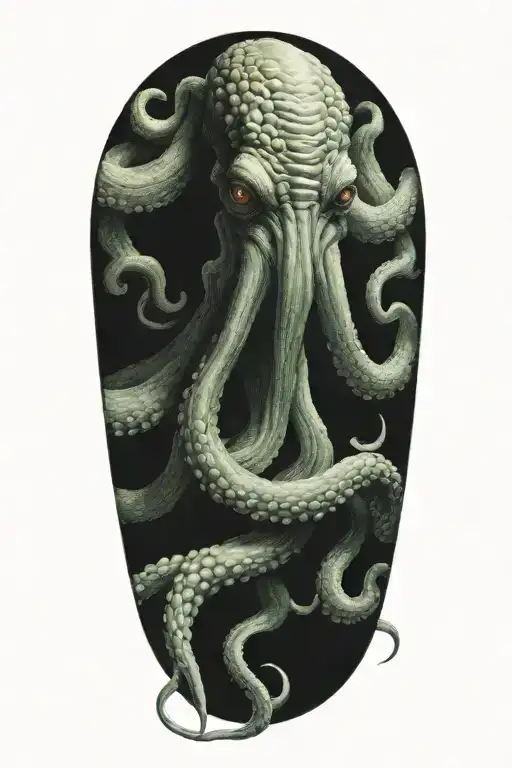 Cthulu With Tentacles Wrapping