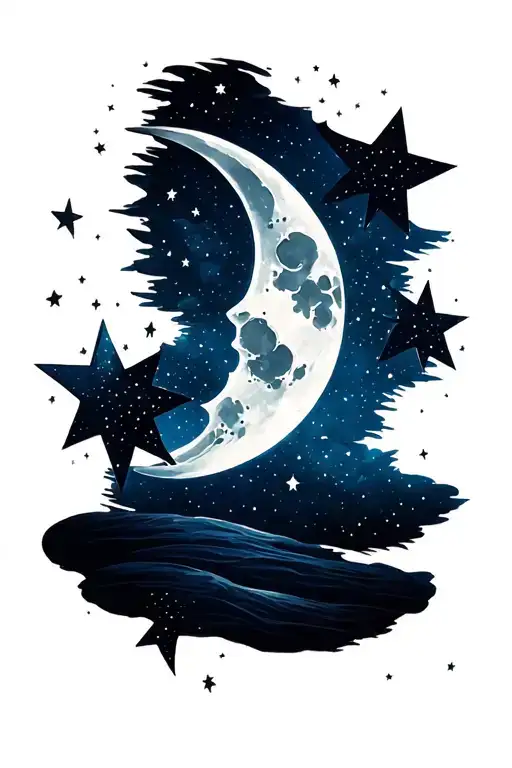 Stars And Moon