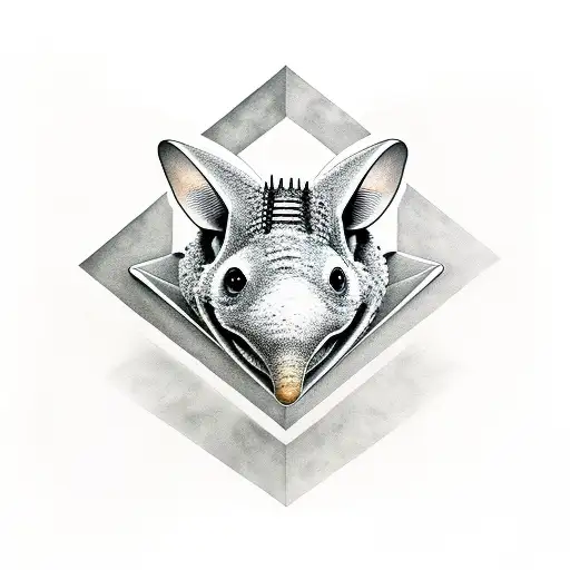 Cross With Bats Armadillos Music And Harry Potter Tattoo