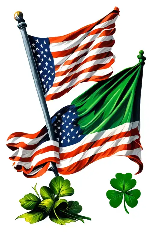 Irish And America Flag Incorporated