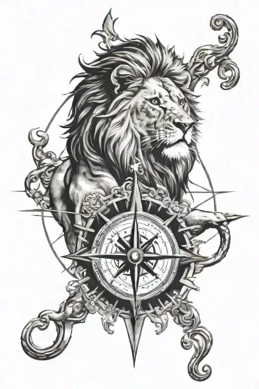 Lion And Compass