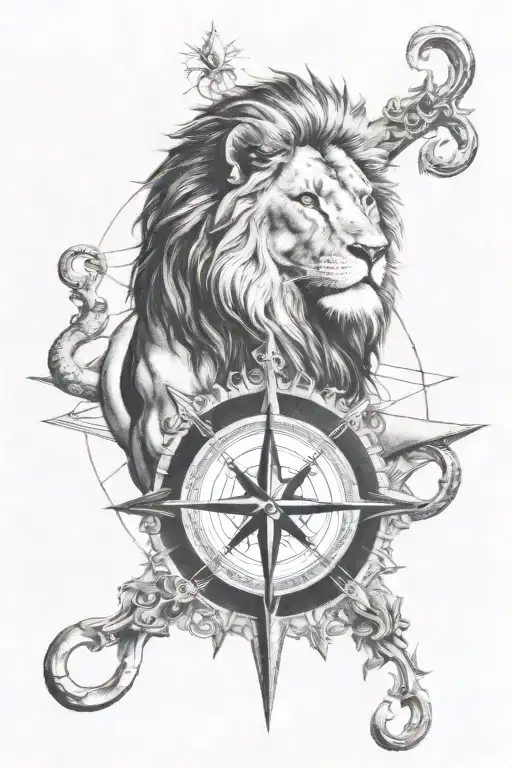 Lion And Compass