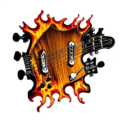 Guitar Neck Flamed Maple Grain