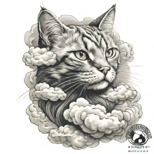 Strength Cat Cloud Filled Sky