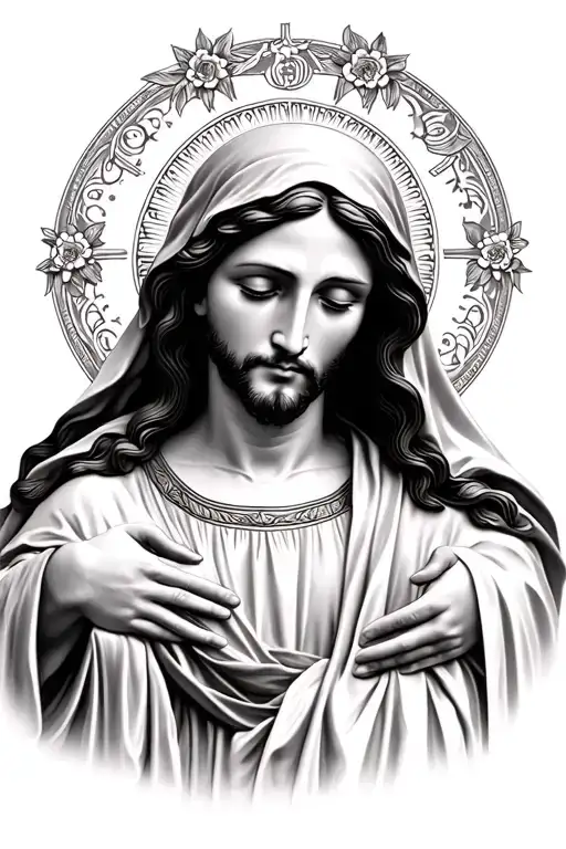 Mother Mary And Jesus Christ