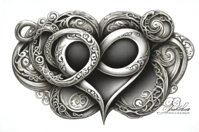 Infinity Symbol With Heart
