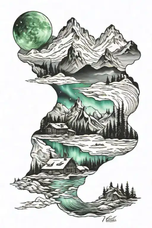 Travel Mountains Northern Lights