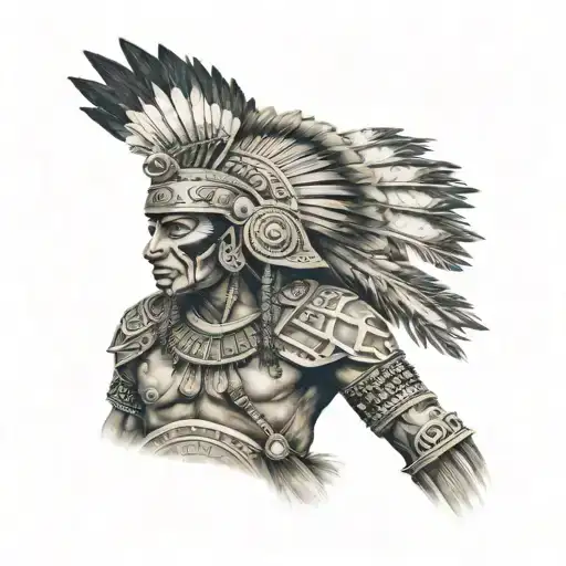 Aztec Warrior Sleeve