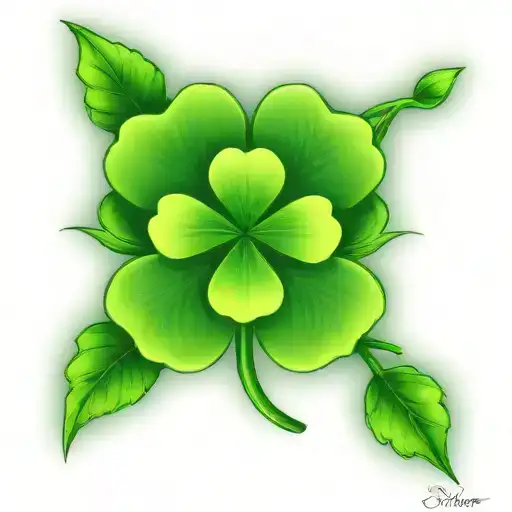 Four Leaf Clover Tattoo Irish