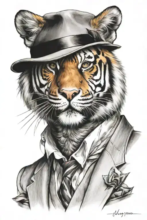 Tiger In Suit