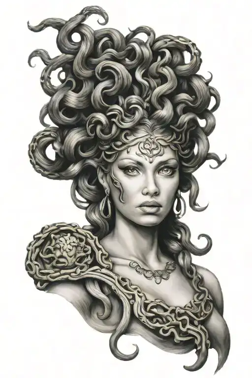 Medusa Beatiful Face