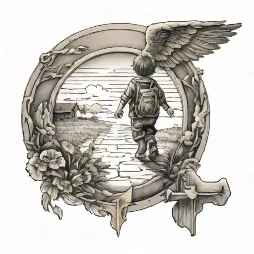 Walking To Heaven As A Little Kid With My Pol