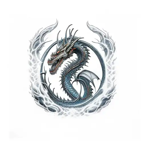 Dragons Of Ice And Fire Figthing