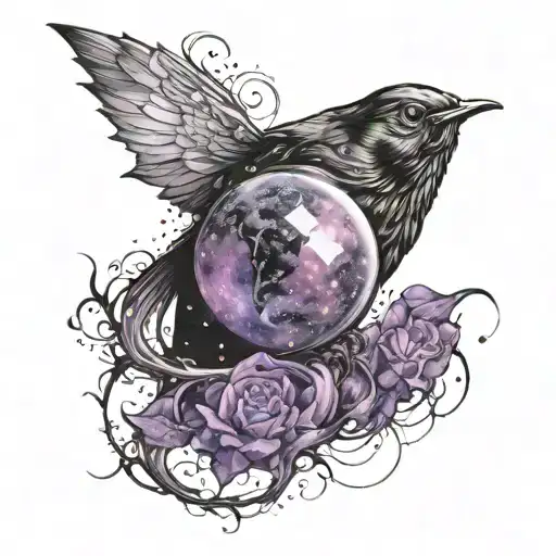 A Galaxy Of Black Purple