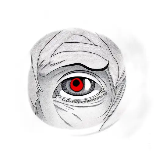 A Realistic Portrait Of Sasuke With His Sharingan Eye Activated