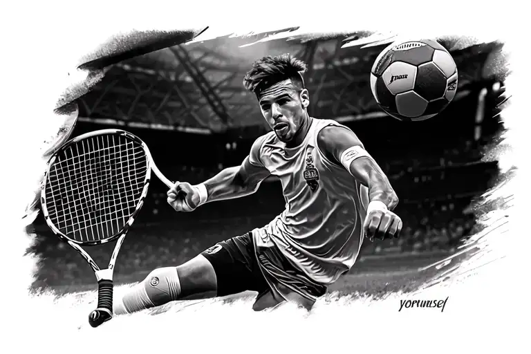 Tennis Football Player Scoring