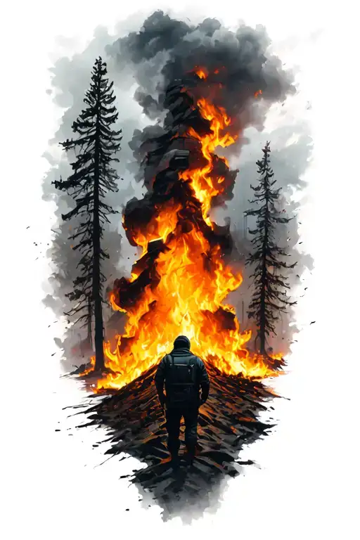 Devastated Fire Landscape