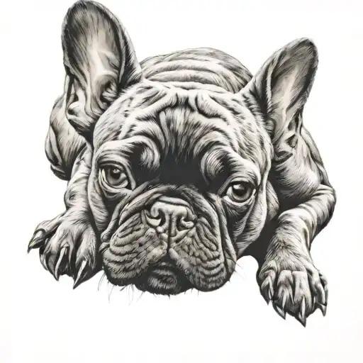 Frenchie Dog Wearing