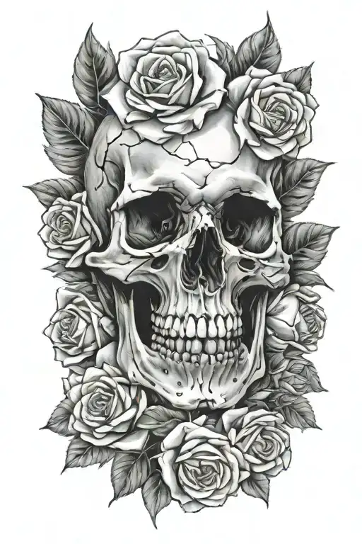 Skull And Roses