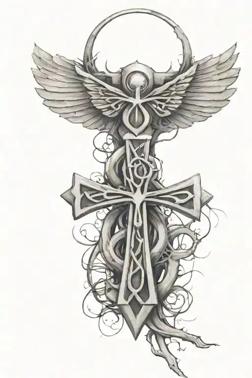 Annubis And Ankh Symbol