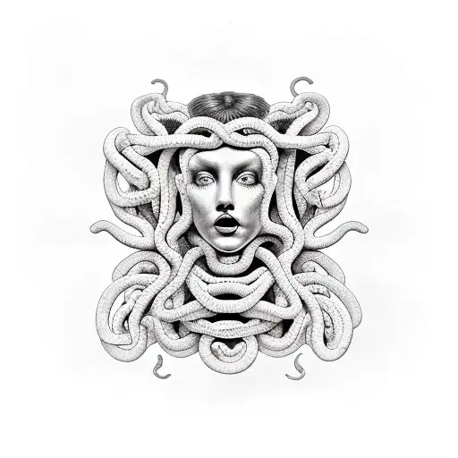 Medusa With Angry Snakes