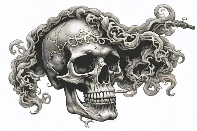 Skull Smoking