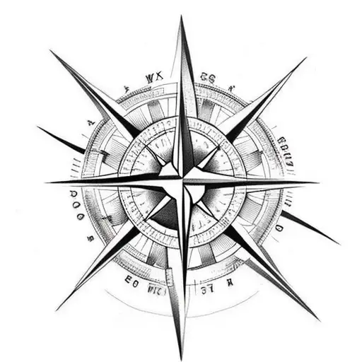 Half Of Compass Add Bird