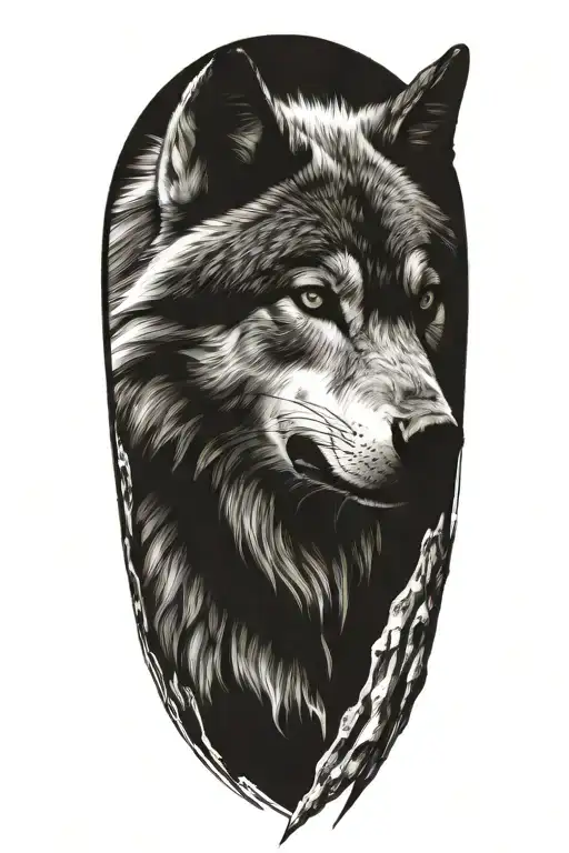 Wolf Head Sideways