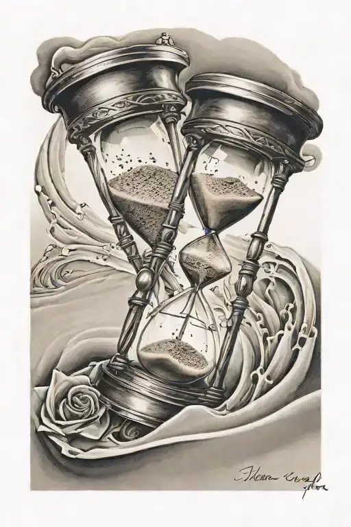 Hourglass Sand Running