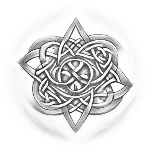 Celtic Triquetra With 3D Texture