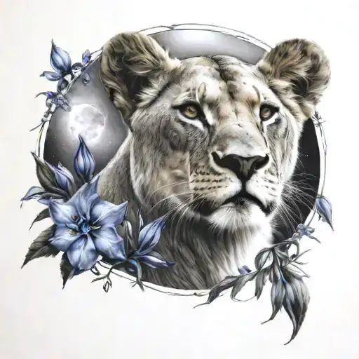 Lioness Moon 3 Bluebells