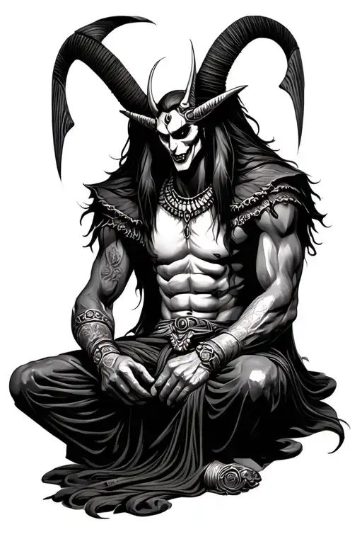 Black Vampire God Ra Sitting