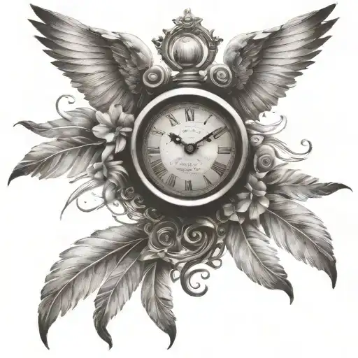 Clock And Wings