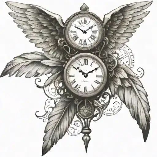 Clock And Wings