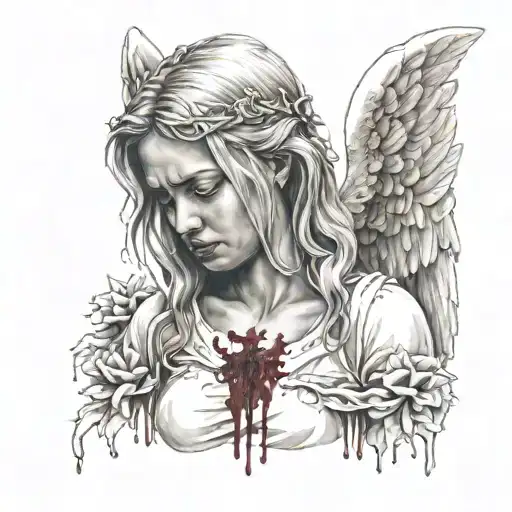 Angel Crying Blood