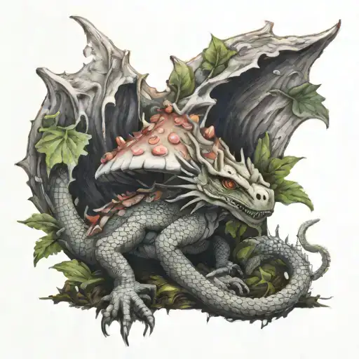 Mushroom Dragon Emerging