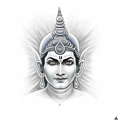 Mahadev With Lkailash Mountain