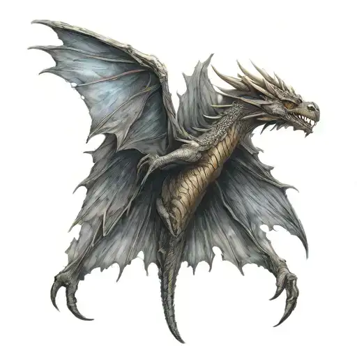 Dragon Wings Spread Wide