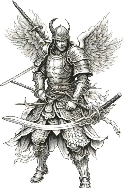 Angel Samurai Warrior
