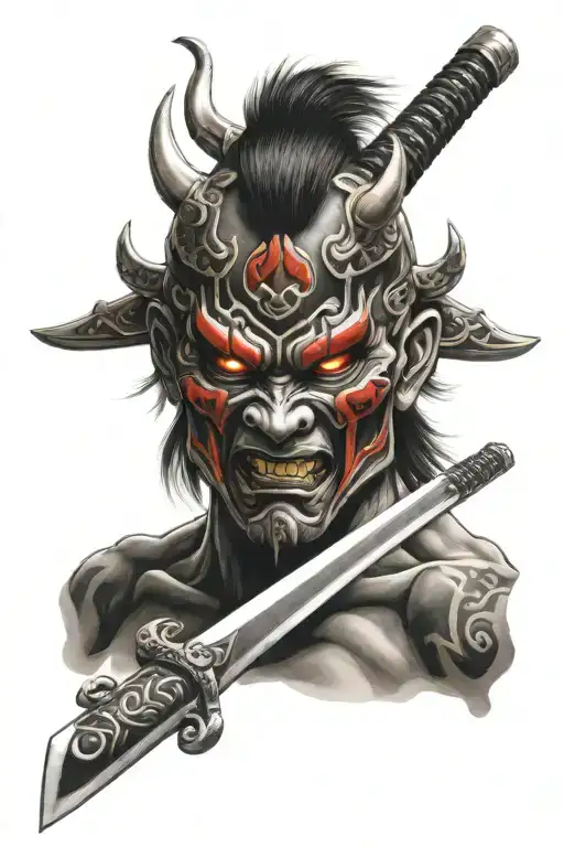 Oni Mask Katana Mask