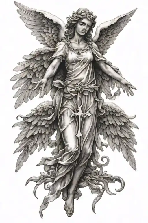 Guardian Angel With Wings
