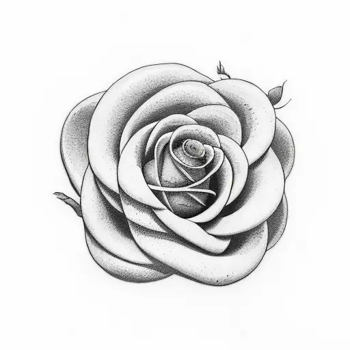 Snake Slithering Up A Bed Of Roses