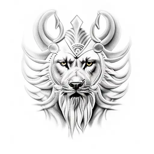 Create A Mesmerizing Black And Grey Portrait Of Zeus