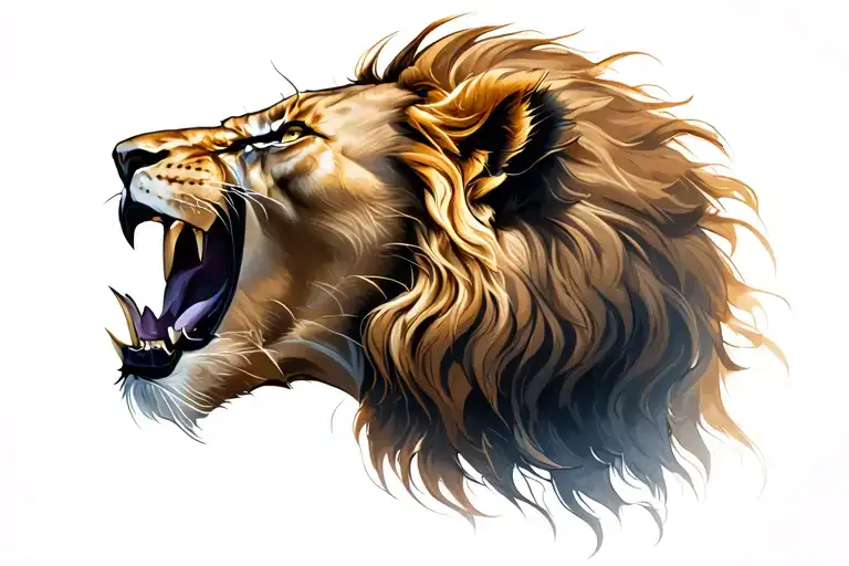 Lion Roaring