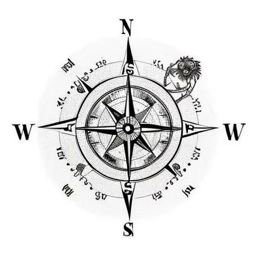 A Compass Surrounded By Various Animals Representing Different Countries You Have Traveled To
