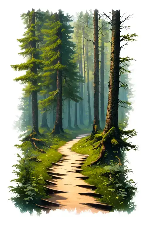 A Path Splitting In The Forest