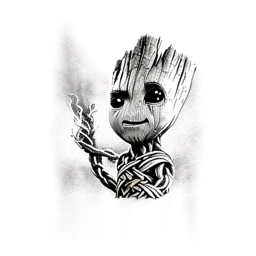 Baby Groot Viking Style